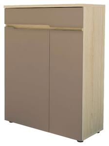 SKRINKA NA TOPÁNKY, taupe, farba duba, 80/107/38 cm Voleo - Skrine, regály & police na topánky