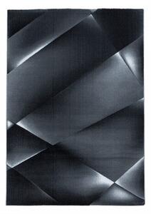 Koberec Costa geometria, sivý / čierny