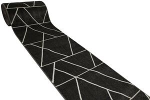 Behúň Lima C877A tmavosivý / krémový, trojuholníky