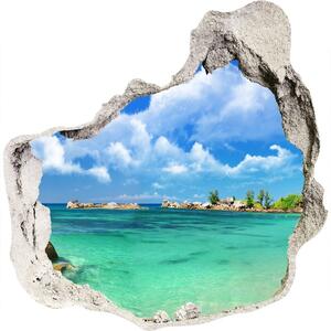 Samolepiaca nálepka fototapeta Seychelles beach