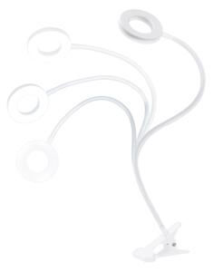 Solight WO66-W - LED stmievateľná stolná lampa s klipom LED/8W/230V 3000/4000/5000K biela