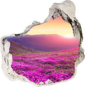 Díra 3D ve zdi nálepka Ružový kopec nd-p-72586785