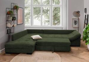 ROHOVÁ SEDAČKA, textil, tmavozelená P & B - Sedačky, Online Only