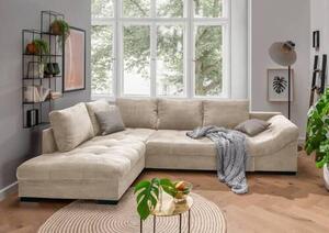 ROHOVÁ SEDAČKA, textil, béžová P & B - Sedačky, Online Only