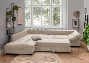 ROHOVÁ SEDAČKA, textil, béžová P & B - Sedačky, Online Only
