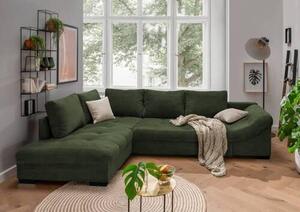 ROHOVÁ SEDAČKA, textil, tmavozelená P & B - Sedačky, Online Only