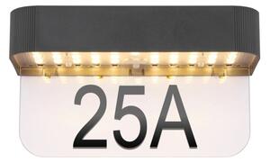Globo 36790 - LED solárne domové číslo LED/6W/3,7V IP54