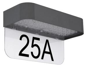 Globo 36790 - LED solárne domové číslo LED/6W/3,7V IP54