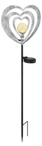 Globo 36580 - LED Solárne svietidlo LED/0,06W/3V IP44 strieborné srdce