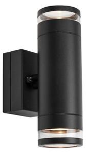 Markslöjd 109104 - vonkajšie stmievateľné LED nástenné svietidlo LUNO 2xLED/4,9W/230V IP65 čierna