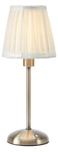 Markslöjd 109126 - LED stmievateľná nabíjateľná stolová lampa ANNO 1xE14/2W/2000 mAh biela/mosadz