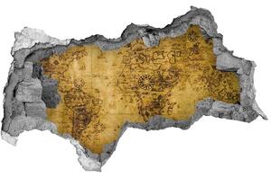 Samolepiaca diera na stenu Staré mapa sveta nd-b-74813931