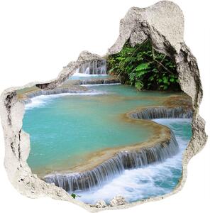 Diera 3D fototapety nálepka Vodopád v lese nd-p-60896180