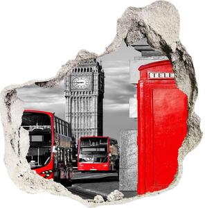 Nálepka fototapeta 3D výhľad Červené autobusy