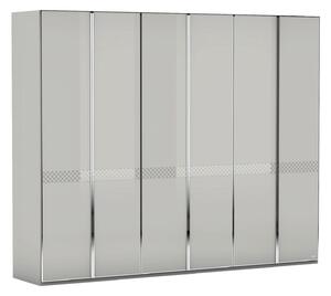 SKRIŇA S OTOČNÝMI DVERAMI, svetlosivá, 298/240/63 cm Joop! - Spálňové sety