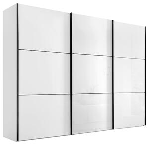ŠAT. SKRIŇA S POSUV. DVERAMI, biela, 249/222/68 cm Moderano - Skrine