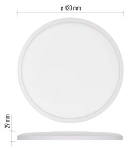LED Stropné svietidlo FLORI LED/22W/230V 4000K biela pr. 42 cm