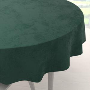 Biante Veľký zamatový okrúhly obrus Velvet Premium SVP-044 Lesná zelená Ø 150 cm