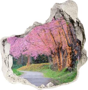 Diera 3D fototapety na stenu nálepka Čerešňové kvety