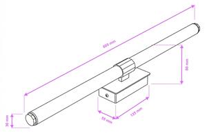Brilagi - LED kúpeľňové osvetlenie zrkadla DIANA LED/10W/230V IP44 lesklý chróm
