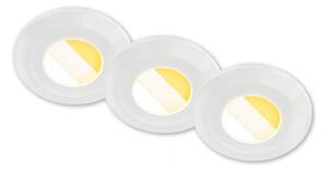 Briloner 7588036 - SADA 3xLED kúpeľňové podhľadové svietidlo KLIRA 3xLED/4,9W/230V IP44 biela