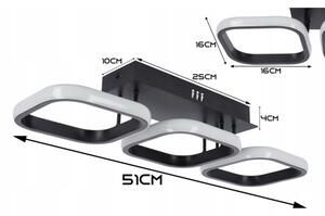 LED stropné svietidlo LED/33W/230V čierne
