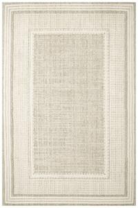 Koberec Cotton C117 rám, krémový / sivý