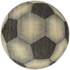 Koberec Lima G758A Football, grafitový / žltý kruh