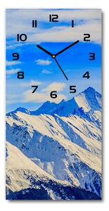Moderné hodiny nástenné Hory zima pl_zsp_30x60_f_96505174