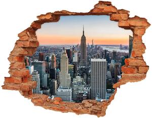 Diera 3D v stene nálepka New york nd-c-60595305