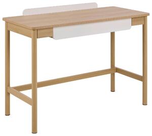 PÍSACÍ STÔL, biela, farba duba, 110/50/75 cm MID.YOU - Online Only kancelárie, Online Only