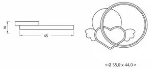 Brilagi - LED Detské stropné svietidlo LOVE LED/48W/230V 3000/4500/6000K modré