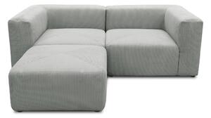 ROHOVÁ SEDAČKA, textil, svetlosivá MID.YOU - Online Only obývacie izby, Online Only