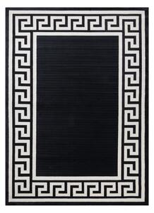 Koberec PEARL 51327H rám / grécky / štrukturálny, čierny