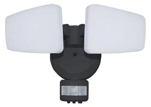 NEDES LED Vonkajší reflektor so senzorom LED/24W/230V 3000/4000/6000K IP54 čierna ND3873 + záruka 3 roky zadarmo