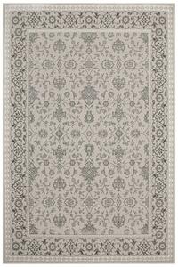 Koberec Allora Plus F346A ornament / rám, strieborný / sivý