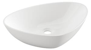 Invena Trigono, asymetrické umývadlo na dosku 500x405, INV-CE-58-001-W