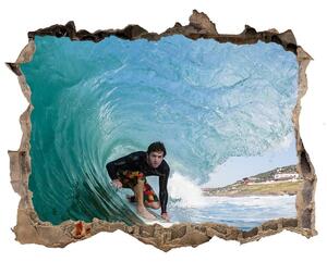 Fototapeta díra na zeď 3D Surfer na vlne nd-k-70293058