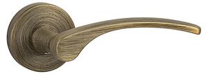 Dverové kovanie MP Laura 2 - R (OGS - Bronz česaný matný), kľučka-kľučka, Bez spodnej rozety, MP OGS (bronz česaný mat)
