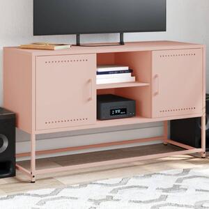 TV skrinka ružová 100,5x39x60,5 cm oceľ