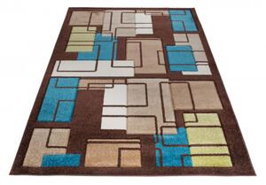 Koberec Sumatra C236A Abstract Rectangle 3D hnedý, béžový