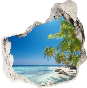 Fototapeta diera na stenu 3D Maledivy pláž nd-p-126748913