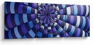 Obraz štruktúry lietajúceho balóna (s hodinami) (90x30 cm)