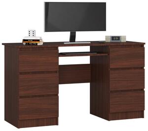 Kancelársky stôl A-11 135 cm 6SZ, wenge
