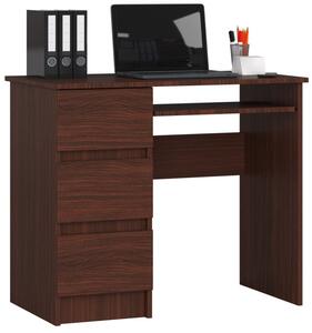 Kancelársky stôl A-6 CLP ľavostranný, wenge