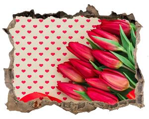 Samolepící nálepka Tulipány srdce nd-k-104956051