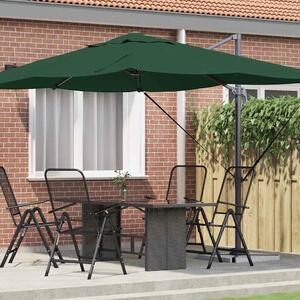 Maison Exclusive – Slnečník, 351 x 250 x 260 cm, polyester a hliník, zelený