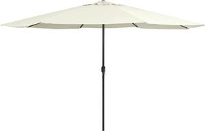 Maison Exclusive – slnečník s kovovým nosníkom, výška 390 cm, farba: piesková biela