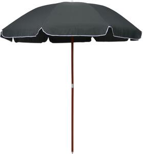 Maison Exclusive – slnečník s oceľovým nosníkom, 240 cm, antracitová farba