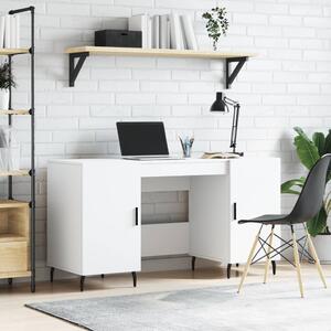 Maison Exclusive - písací stôl biely 140x50x75 cm drevený materiál